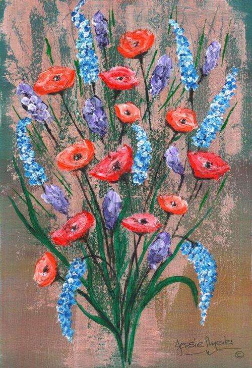 JESSIE MEIER ORIGINAL : BUNCH OF FLOWERS