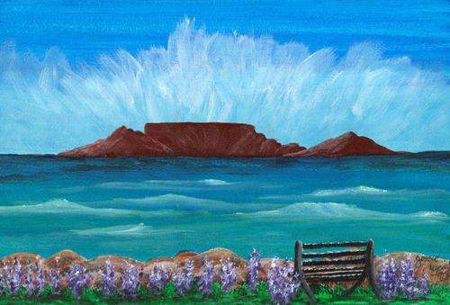 JESSIE MEIER ORIGINAL : TABLE MOUNTAIN WITH BENCH