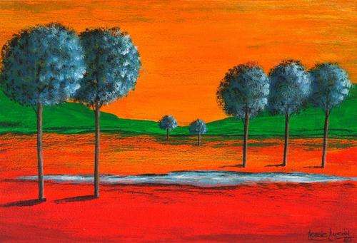 JESSIE MEIER ORIGINAL : MORNING TREES