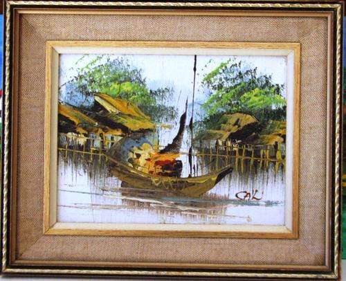 ***** R1 ***** CRAZY AUCTION ***** ORIGINAL BY CAL - IN 25cm x 20cm FRAME