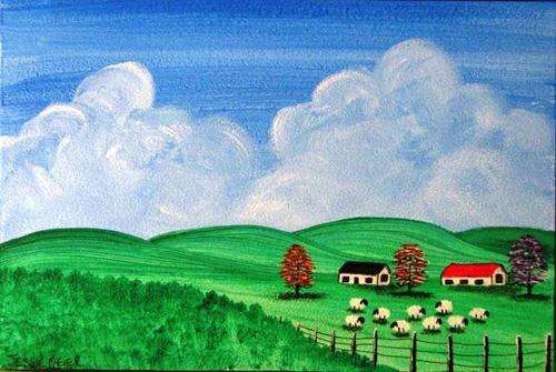JESSIE MEIER ORIGINAL :  GREEN HILLS SHEEP FARM