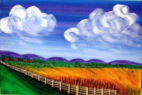 JESSIE MEIER ORIGINAL : FLOWER FIELDS