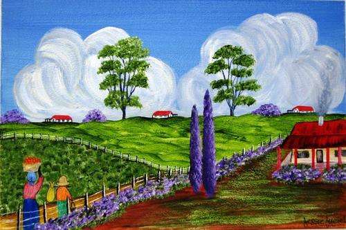 JESSIE MEIER ORIGINAL : ON OUR WAY HOME LANDSCAPE