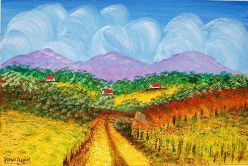 ***** CRAAAZZY R1 AUCTION ***** JESSIE MEIER ORIGINAL : ROAD TO FARMS LANDSCAPE