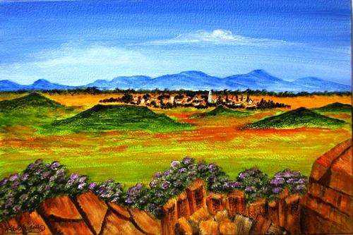 ***** CRAAAZY R1 AUCTION *****  JESSIE MEIER ORIGINAL : VILLAGE IN THE VALLEY