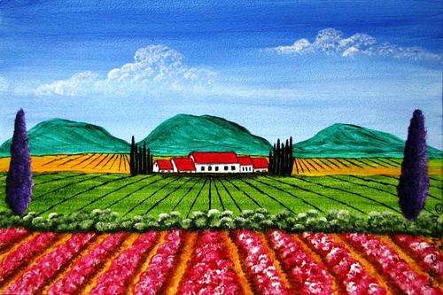JESSIE MEIER ORIGINAL : FLOWER FARM