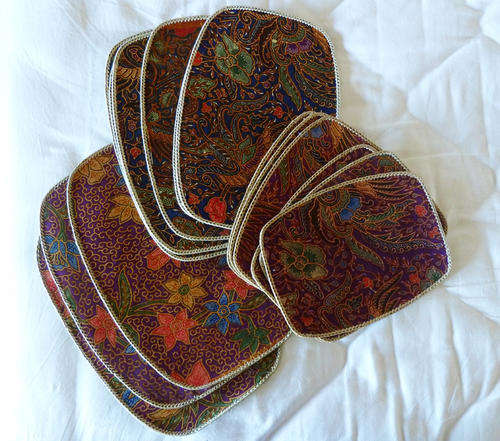Oriental batik placemats