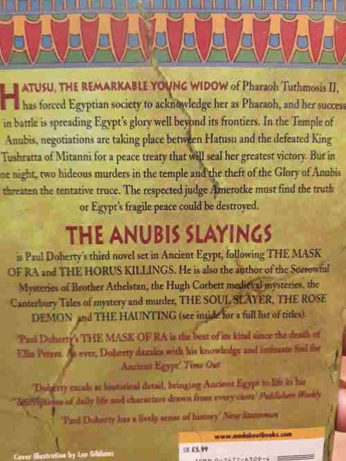 The Anubis Slayings - Paul Doherty