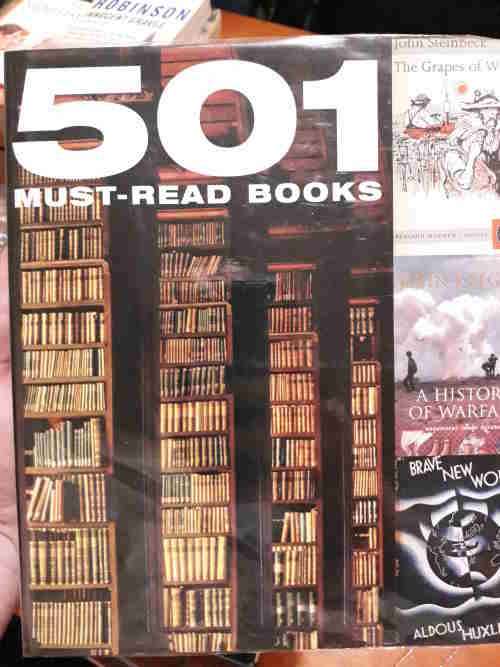 501 Must-Read Books, including Book Journal for reviews, lending/borrowing, checklists, wishlists
