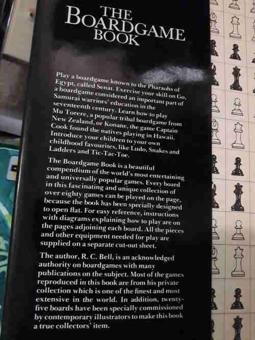 The Board Game Book - a history of board games with extra game inserts on which to play - R. C. Bell