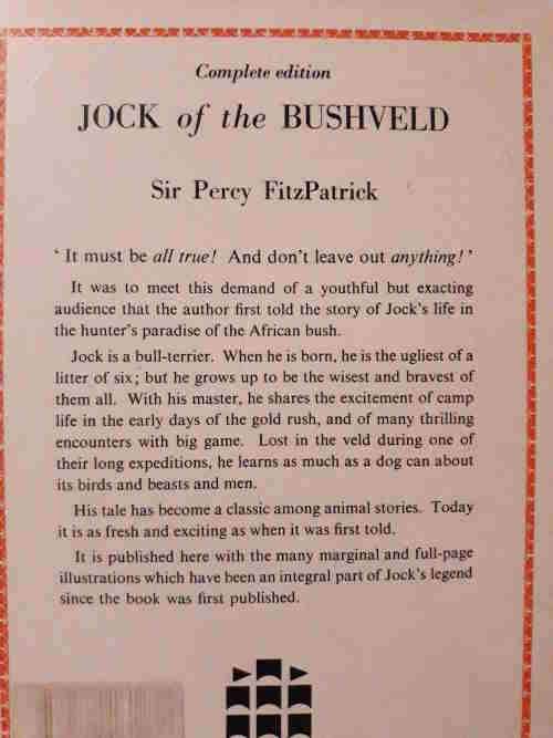 Jock of the Bushveld - Sir Percy FitzPatrick