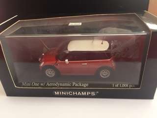 MINICHAMPS: Mini One 2002 Orange Metalic 1:43