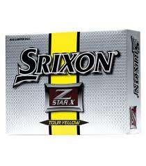 Brand new Srixon ZstarX tour yellow balls ( dozen )