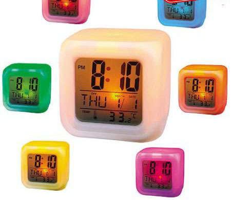 Colour Changing Cube Alarm Clock