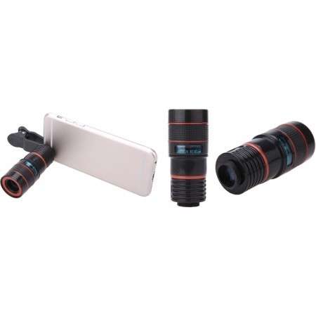 Zoom Camera Lens 8 times with Universal Clip for Smartphones