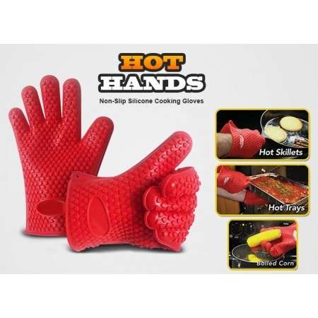 Non Slip Silicone Oven Cooking Thick Gloves