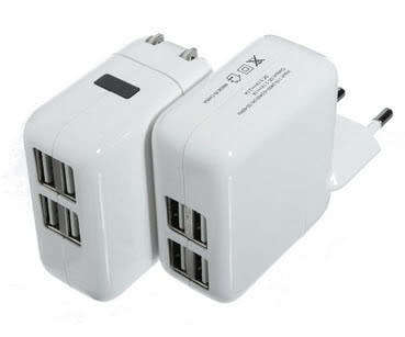 4 Port USB Wall Charger