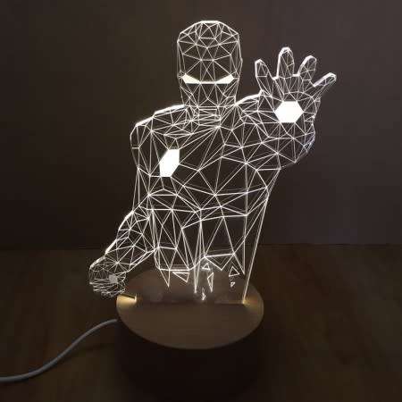 Superhero 3-D Lamp