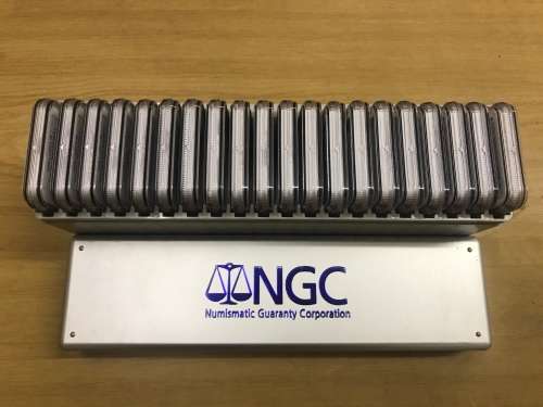 20 x 2008 MANDELA 90TH BIRTHDAY R5 COINS - NGC GRADED MS66 - INCLUDING NGC HOLDER
