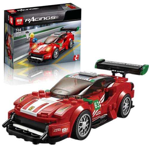 The Racing Building Block Car Set