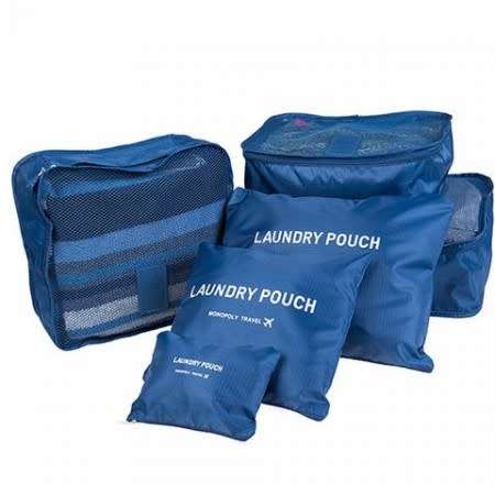 6 Piece Travel Laundry Pouch