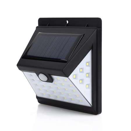 40 LED Solar Motion Sensor Wall Light - Set Of 2