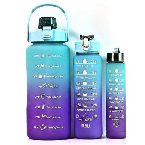 3 Piece Inspirational Water Bottles
