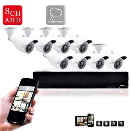 AHD 8 Channel DIY CCTV Kit With Internet & Phone Viewing
