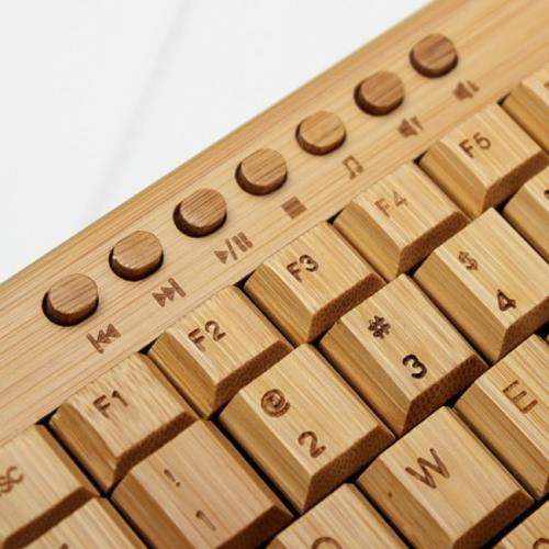 Wireless Bamboo Key Board