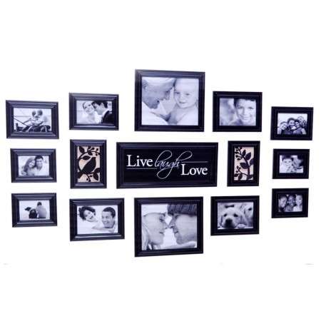 15 Piece Frame Set in Black, Accessorise your Home.
