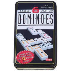 DOMINOES  DOUBLE 6 - COLOUR DOT