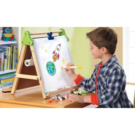 Kids Wooden 3-in-1 Tabletop Easel