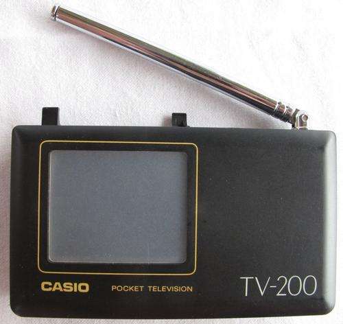 CASIO POCKET LCD TELEVISION  1988 WITH MANUAL IN ORIGINAL BOX