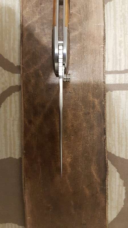 PAUL CHEN STAG HANDLED SHEFFIELD FOLDING KNIFE