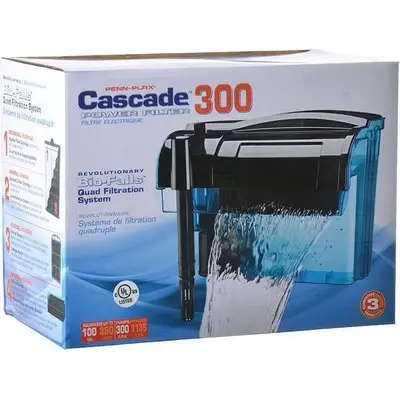 Penn-Plax Cascade 300 Hang-On-Back Filter (HOB) 1135L/HR - CP5F