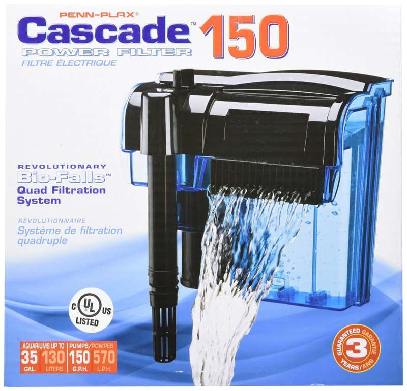 Penn-Plax Cascade 150 Hang-On-Back Filter (HOB) 570/HR - CP3F