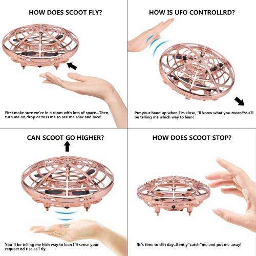 Interactive Aircraft, Hand-Controlled Flying Ball, Gravity Defying, Infrared Sensor, UFO