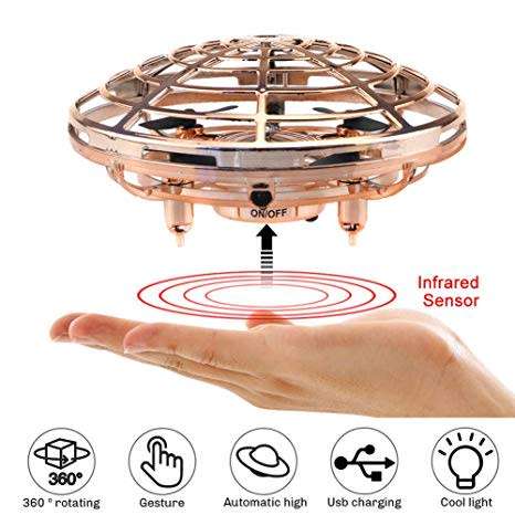 Interactive Aircraft, Hand-Controlled Flying Ball, Gravity Defying, Infrared Sensor, UFO