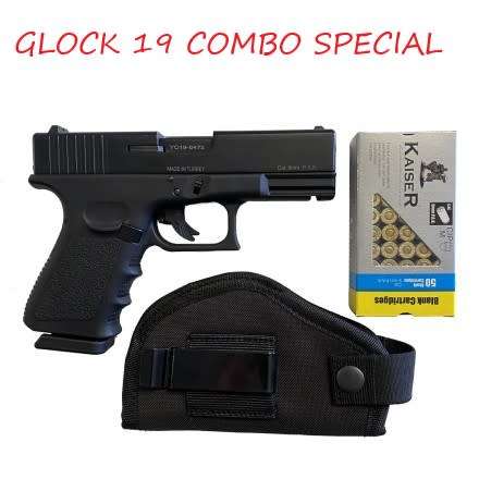 SELF DEFENCE BLANK/PEPPER FIRING PISTOLS/GUNS(BLANK GUNS)**GLOCK 19 COMBO SPECIAL**WHILE STOCK LAST*