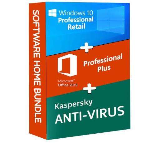 COMBO DEAL | MICROSOFT OFFICE 2019 + WINDOWS 10 PRO +KASPERSKY 2020 TOTAL SECURITY | FREE DELIVERY