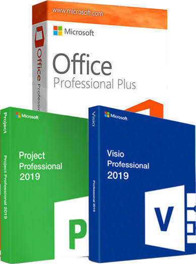 COMBO DEAL ! Microsoft OFFICE 2019 PRO+PROJECT 2019 PRO+VISIO 2019 PRO(FREE DELIVERY)30 MIN SHIPPING