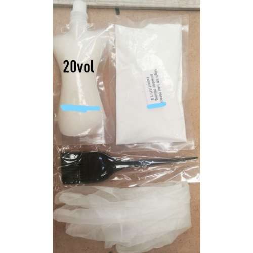 Highlift powder bleach kit choose developer volume 20. 30. 40
