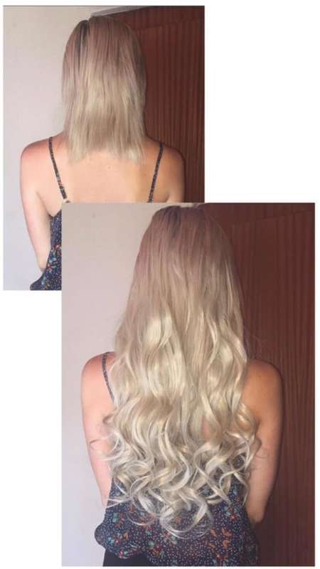 high quality syntheit mix 60cm clip in hair extentions, curl and straighten