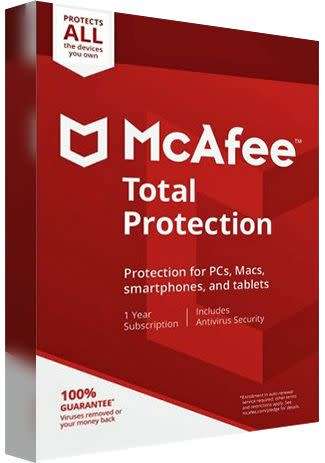 McAfee Total Protection 10 devices 1 year