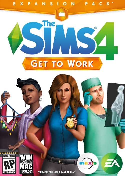 The Sims 4  Get to Work - Origin Key (PC/MAC Digital code)The Sims 4  Get to Work The Sims 4  Pc