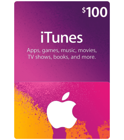 $100 Apple iTunes Gift Card (US) - SAME DAY DELIVERY