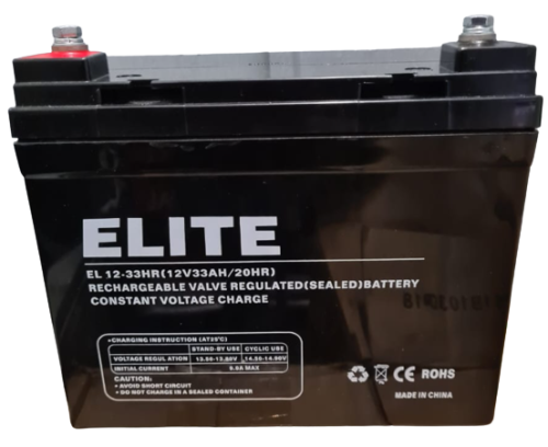 12V Battery Elite EL 12-33HR/20HR 33AH  (BLACK FRIDAY)