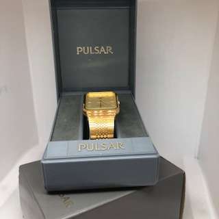 Orient FX Quartz Gold Plated Men's Watch With PULSAR BOX