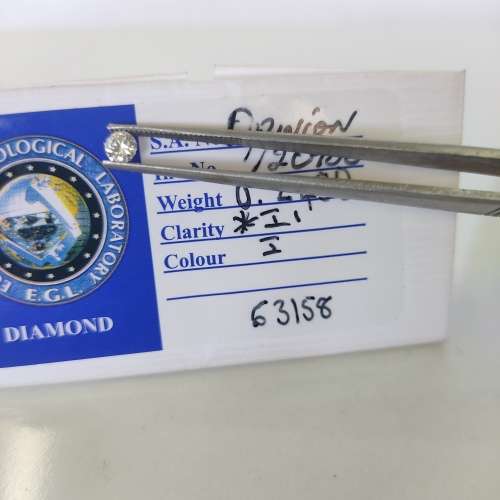 Certified Natural Diamond 0.245ct Round Cut