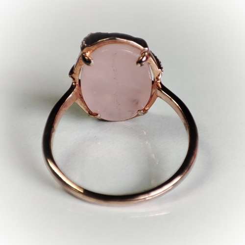 Rose Gold Rose Quartz Ring